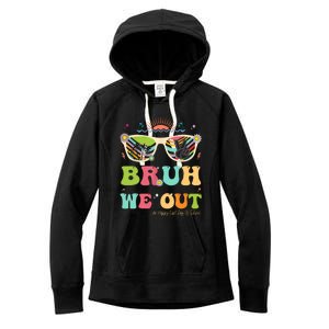 Bruh We Out Funny Last Day Of School Teacher Boy Girl Summer Women's Fleece Hoodie