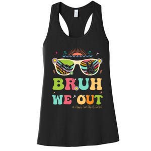 Bruh We Out Funny Last Day Of School Teacher Boy Girl Summer Women's Racerback Tank