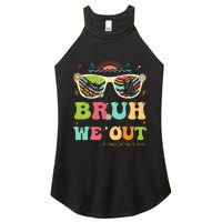 Bruh We Out Funny Last Day Of School Teacher Boy Girl Summer Women's Perfect Tri Rocker Tank