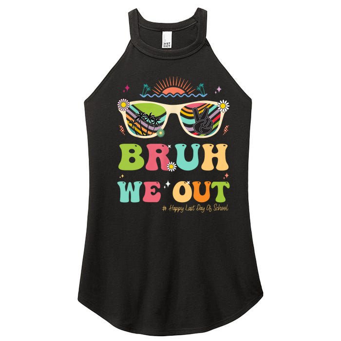 Bruh We Out Funny Last Day Of School Teacher Boy Girl Summer Women's Perfect Tri Rocker Tank