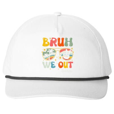 Bruh We Out Happy Last Day Of School Teacher Student Summer Snapback Five-Panel Rope Hat