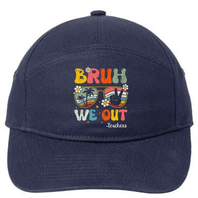 Bruh We Out Happy Last Day Of School Teacher Student Summer 7-Panel Snapback Hat