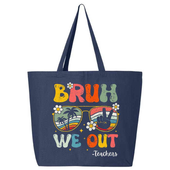 Bruh We Out Happy Last Day Of School Teacher Student Summer 25L Jumbo Tote