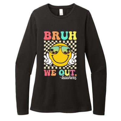 Bruh We Out Happy Last Day Of School Teacher Student Summer Womens CVC Long Sleeve Shirt