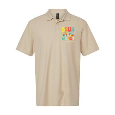 Bruh We Out Happy Last Day Of School Teacher Girl Summer Polo