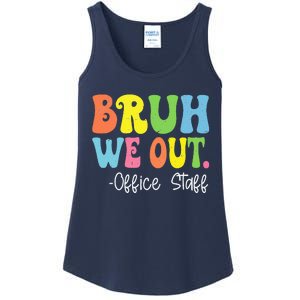 Bruh We Out Office Staff Happy Last Day Of School Groovy Ladies Essential Tank