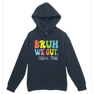 Bruh We Out Office Staff Happy Last Day Of School Groovy Urban Pullover Hoodie