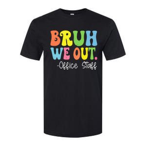 Bruh We Out Office Staff Happy Last Day Of School Groovy Softstyle CVC T-Shirt