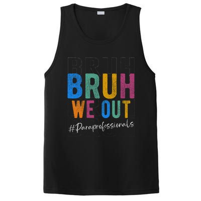 Bruh We Out Paraprofessionals Retro Last Day Of School PosiCharge Competitor Tank