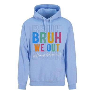 Bruh We Out Paraprofessionals Retro Last Day Of School Unisex Surf Hoodie