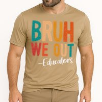 Bruh We Out Educators Last Day Of School 2025 Teacher Cooling Performance Crew T-Shirt