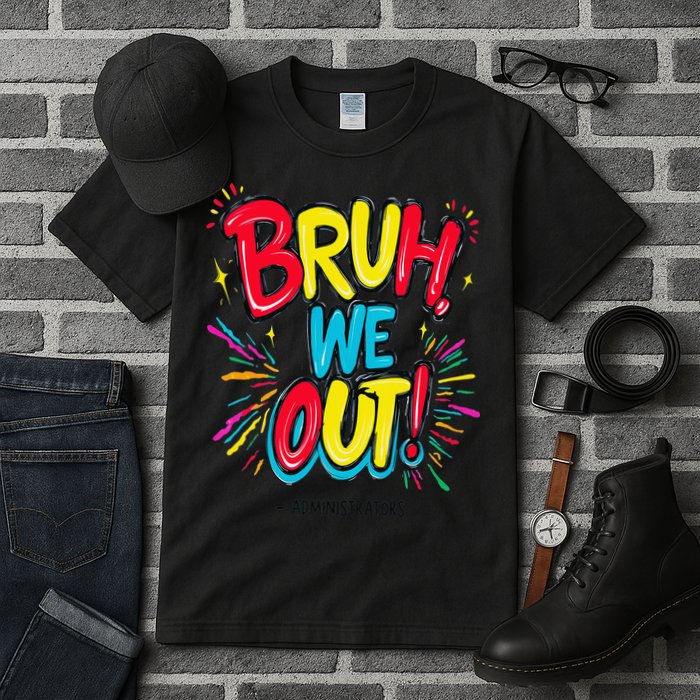 Bruh We Out Administrators Funny Happy Last Day Of School Tall T-Shirt