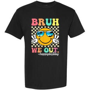 Bruh We Out Happy Last Day Of School Teacher Boy Girl Summer Garment-Dyed Heavyweight T-Shirt