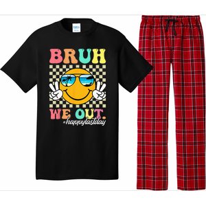 Bruh We Out Happy Last Day Of School Teacher Boy Girl Summer Pajama Set