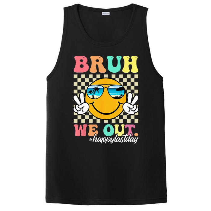 Bruh We Out Happy Last Day Of School Teacher Boy Girl Summer PosiCharge Competitor Tank