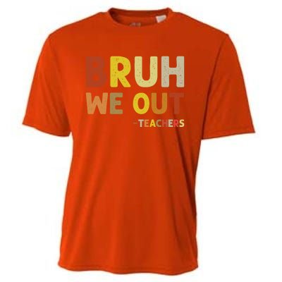 Bruh We Out Teachers Summer Last Day Of School Cooling Performance Crew T-Shirt