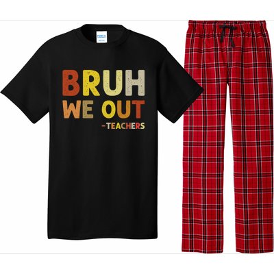 Bruh We Out Teachers Summer Last Day Of School Pajama Set