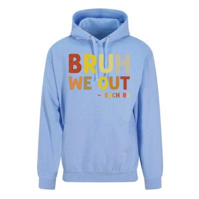 Bruh We Out Teachers Summer Last Day Of School Unisex Surf Hoodie