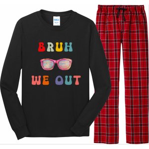 Bruh We Out Gift Long Sleeve Pajama Set