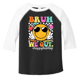 Bruh We Out Teachers Happy Last Day Of School Summer Toddler Fine Jersey T-Shirt