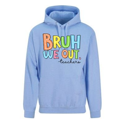 Bruh We Out Teacher Unisex Surf Hoodie