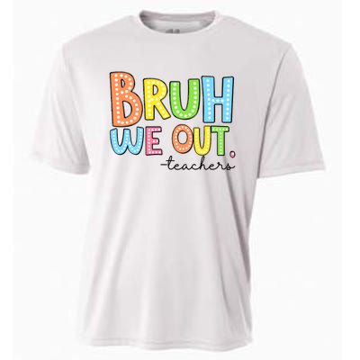 Bruh We Out Teacher Cooling Performance Crew T-Shirt