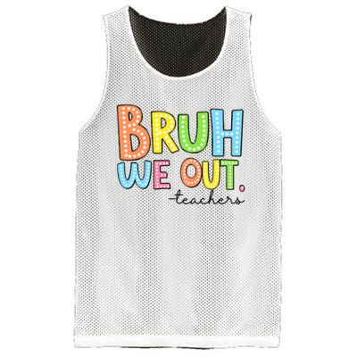 Bruh We Out Teacher Mesh Reversible Basketball Jersey Tank