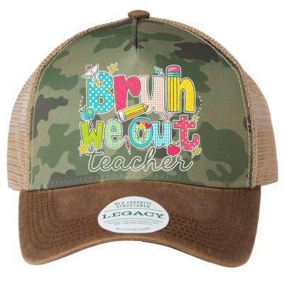 Bruh We Out Teachers End Of School Year Teacher Summer Legacy Tie Dye Trucker Hat