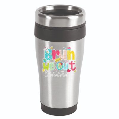 Bruh We Out Teachers End Of School Year Teacher Summer 16oz Travel Tumbler