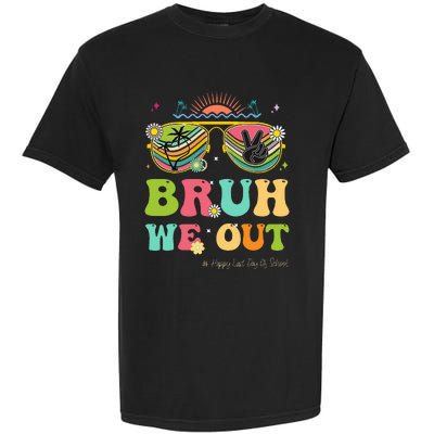 Bruh We Out Funny Last Day Of School Teacher Boy Girl Summer Garment-Dyed Heavyweight T-Shirt