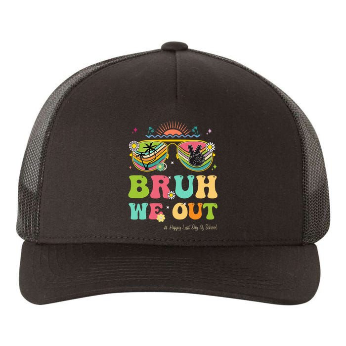 Bruh We Out Funny Last Day Of School Teacher Boy Girl Summer Yupoong Adult 5-Panel Trucker Hat