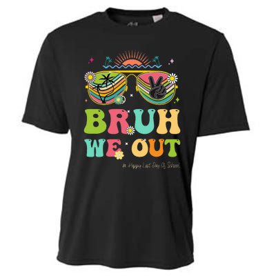 Bruh We Out Funny Last Day Of School Teacher Boy Girl Summer Cooling Performance Crew T-Shirt