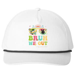 Bruh We Out Funny Last Day Of School Teacher Boy Girl Summer Snapback Five-Panel Rope Hat