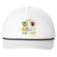 Bruh We Out Funny Last Day Of School Teacher Boy Girl Summer Snapback Five-Panel Rope Hat