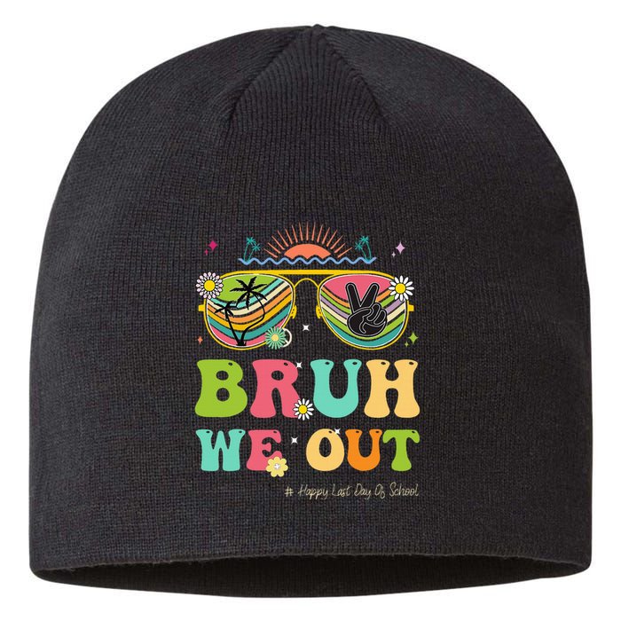 Bruh We Out Funny Last Day Of School Teacher Boy Girl Summer Sustainable Beanie