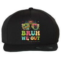 Bruh We Out Funny Last Day Of School Teacher Boy Girl Summer Wool Snapback Cap