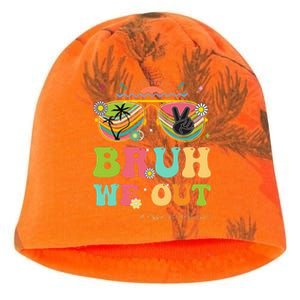 Bruh We Out Funny Last Day Of School Teacher Boy Girl Summer Kati - Camo Knit Beanie