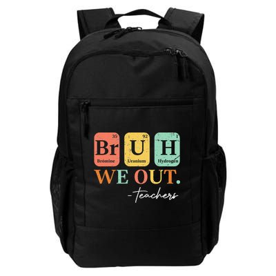 Bruh We Out Teacher Retro Vintage End Of Year Holiday Backpack