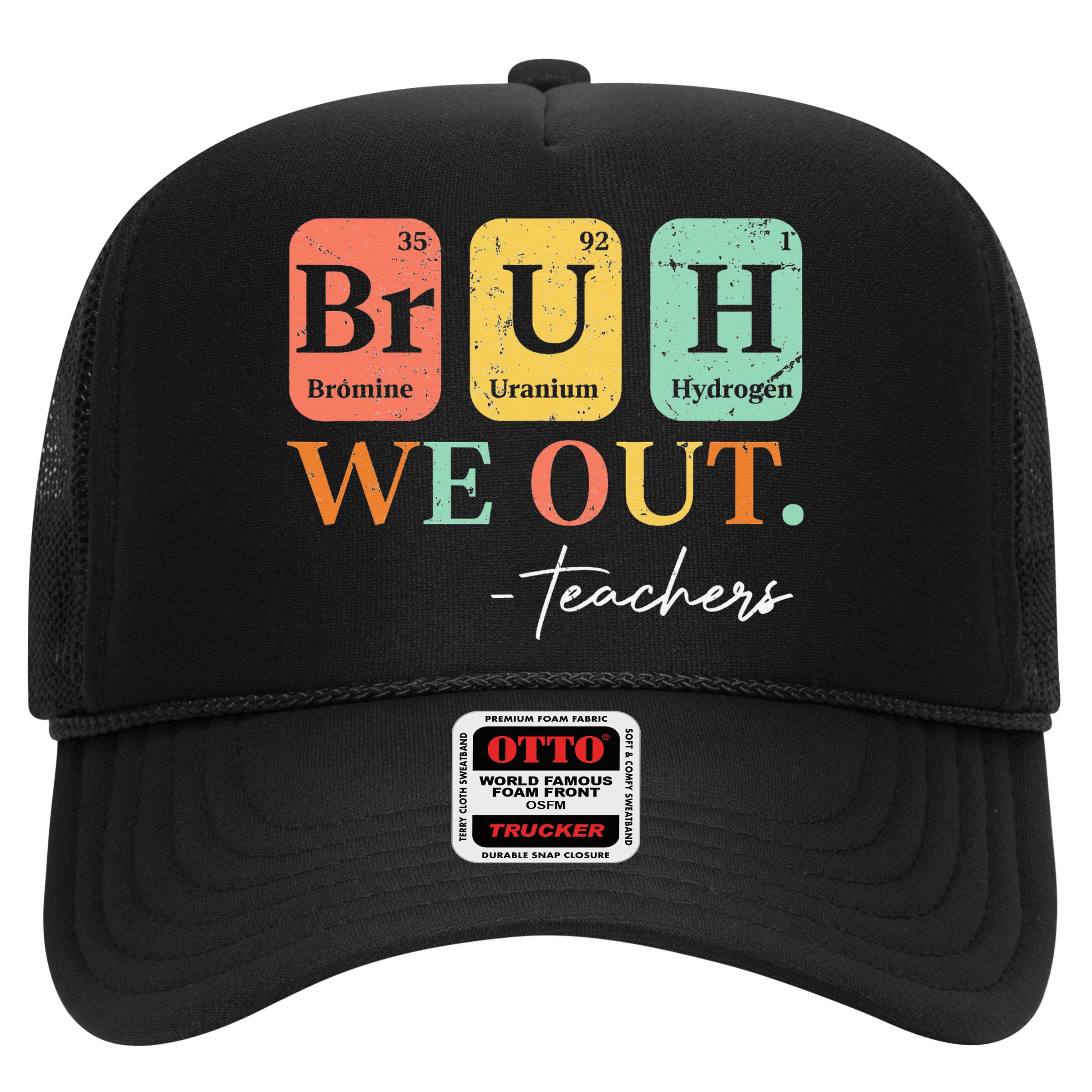 Bruh We Out Teacher Retro Vintage End Of Year Holiday Hat