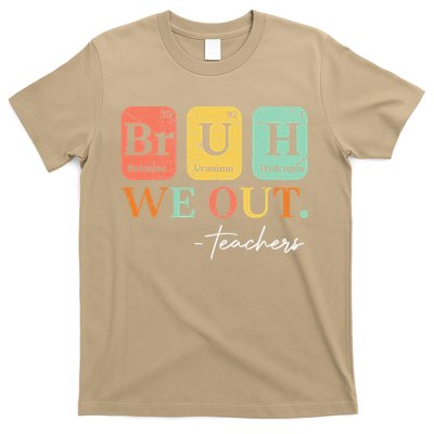Bruh We Out Teacher Retro Vintage End Of Year Holiday T-Shirt