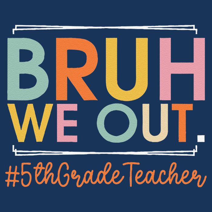 Bruh We Out 5th Grade Teacher Last Day Of School Summer Cooling Performance Crew T-Shirt