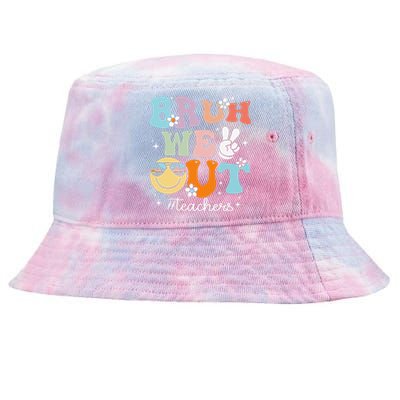 Bruh We Out Teachers Last Day Of School End Of School Year Tie-Dyed Bucket Hat