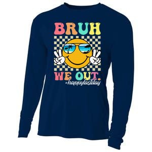 Bruh We Out Happy Last Day Of School Teacher Boy Girl Summer Cooling Performance Long Sleeve Crew