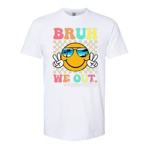 Bruh We Out Happy Last Day Of School Teacher Boy Girl Summer Softstyle CVC T-Shirt