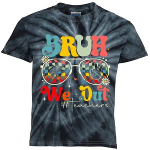 Bruh We Out Teachers End Of School Year Teacher Summer Kids Tie-Dye T-Shirt