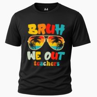 Bruh We Out Teachers Cooling Performance Crew T-Shirt