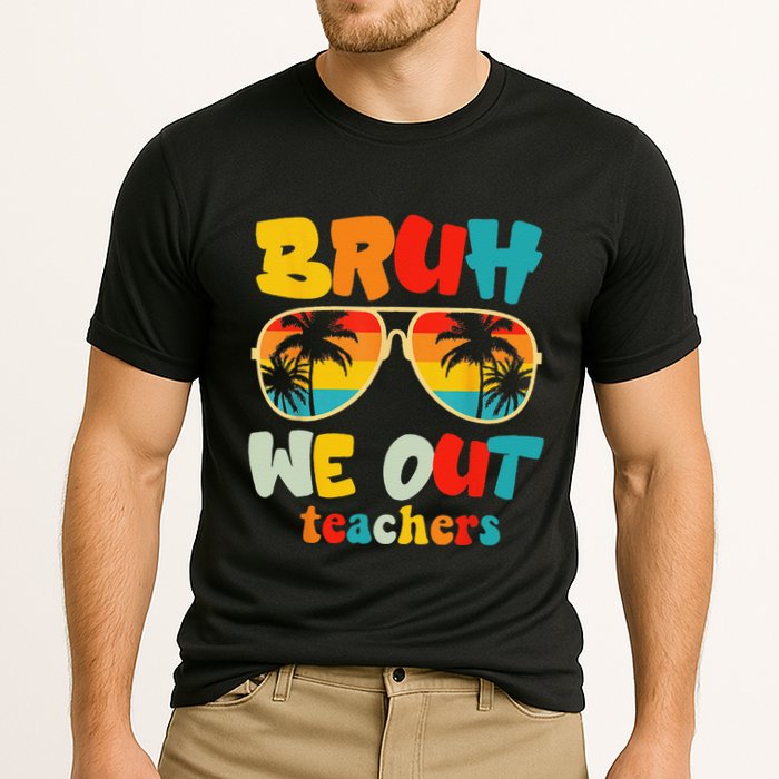 Bruh We Out Teachers Cooling Performance Crew T-Shirt