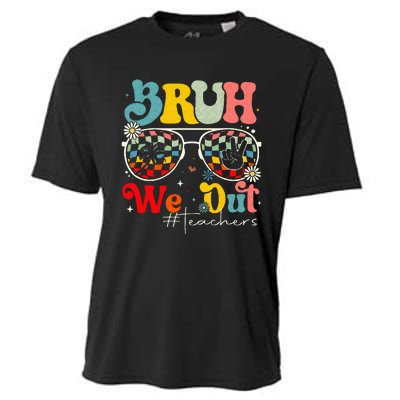 Bruh We Out Teachers End Of School Summer Cooling Performance Crew T-Shirt