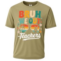 Bruh We Out Last Day Of School Funny Teacher Cooling Performance Crew T-Shirt