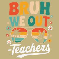 Bruh We Out Last Day Of School Funny Teacher Cooling Performance Crew T-Shirt